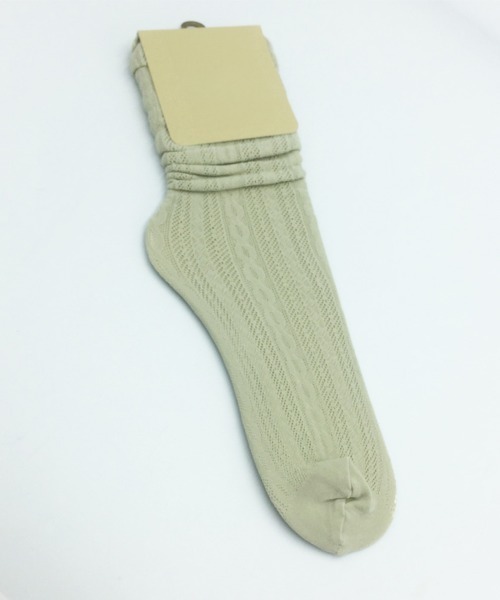 Miniministore（ミニミニストア）の「靴下 レディース おしゃれ シースルー（ソックス/靴下・レディース・グレー/ブラック/ライトピンク/イエロー/ピンク/アイボリー/ミント/レンガ/ブルー/キャメル/ホワイト・FREE）」の5枚目の写真