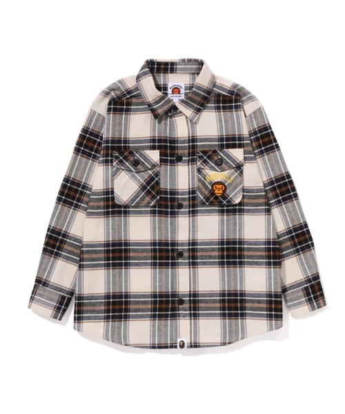 CHECK BABY MILO EMBROIDERY SHIRT K