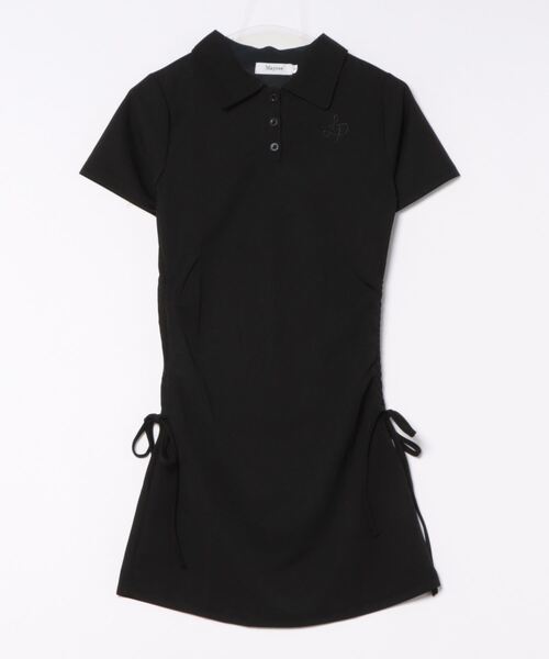 Mayree(メイリー)の「【Mayree】サイドギャザーミニワンピース(ワンピース・レディース・ブルー/ピンク/ブラック・SMALL/MEDIUM/LARGE/X-LARGE)」の13枚目の写真