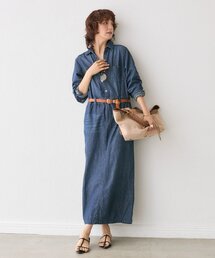 予約【MONN×Yoshiiiiii】デニムシャツワンピース