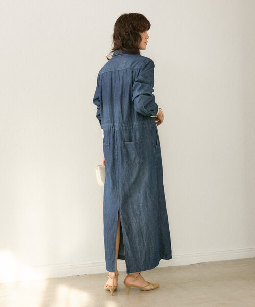 RIVE DROITE 【MONN×Yoshiiiiii】デニムシャツワンピース MONN×Yoshiiiiii】デニムシャツワンピース（シャツワンピース）｜RIVE