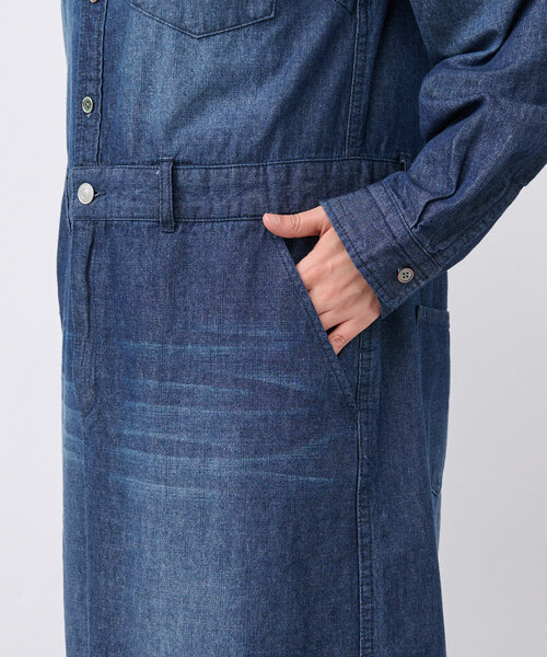 RIVE DROITE 【MONN×Yoshiiiiii】デニムシャツワンピース MONN×Yoshiiiiii】デニムシャツワンピース（シャツワンピース）｜RIVE