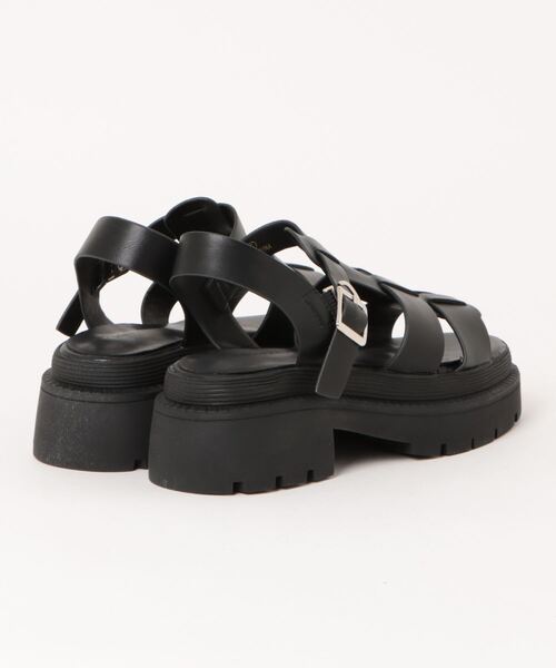 PUAL CE CIN（ピュアルセシン）の「ボリュームソールグルカサンダル（サンダル・レディース・ブラック・LARGE/MEDIUM/SMALL）」の2枚目の写真