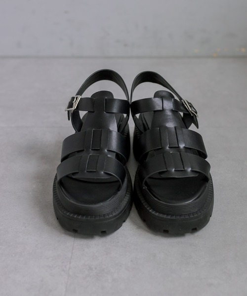 PUAL CE CIN（ピュアルセシン）の「ボリュームソールグルカサンダル（サンダル・レディース・ブラック・LARGE/MEDIUM/SMALL）」の8枚目の写真