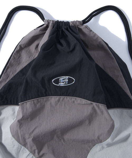 WHO'S WHO gallery（フーズフーギャラリー）の「【SLOPPY/スロッピー】Sロゴナップサック（バックパック/リュック・レディース・ブラック/ベージュ・FREE）」の6枚目の写真