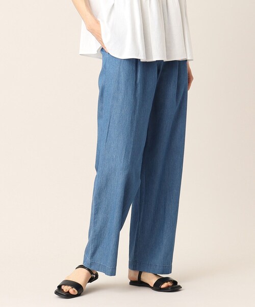 Dessin（デッサン）の「【洗える】リラックスデニムパンツ（XS～L）（デニムパンツ・レディース・ブルー/ネイビー/ライトブルー・00/01/02/03）」の3枚目の写真