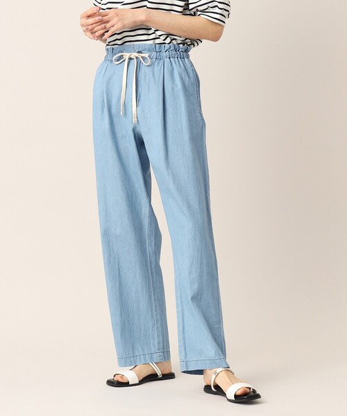 Dessin（デッサン）の「【洗える】リラックスデニムパンツ（XS～L）（デニムパンツ・レディース・ブルー/ネイビー/ライトブルー・00/01/02/03）」の2枚目の写真