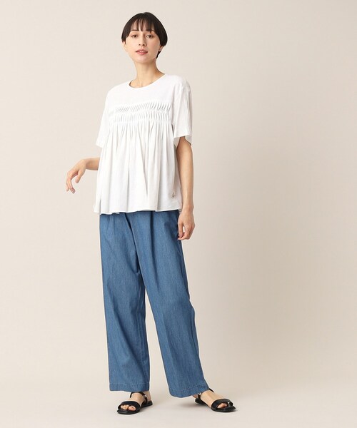 Dessin（デッサン）の「【洗える】リラックスデニムパンツ（XS～L）（デニムパンツ・レディース・ブルー/ネイビー/ライトブルー・00/01/02/03）」の11枚目の写真