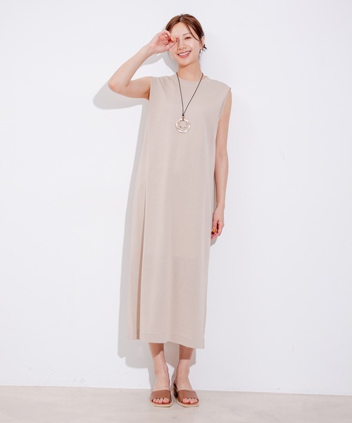 Jayro(ジャイロ)の「ニットワンピース(ワンピース・レディース・ブルー/ベージュ/ネイビー/ホワイト系その他・M)」の1枚目の写真