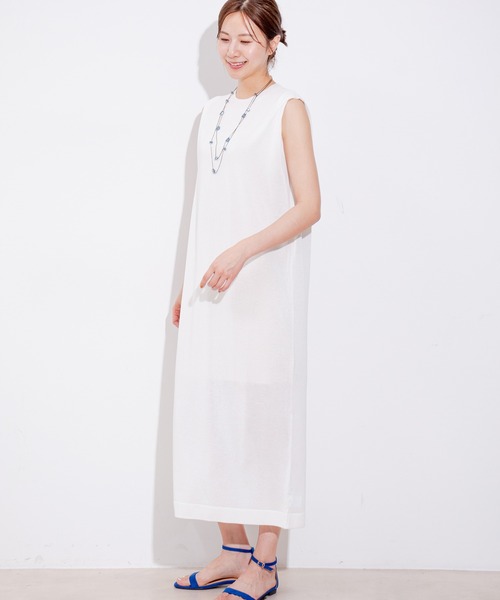 Jayro(ジャイロ)の「ニットワンピース(ワンピース・レディース・ブルー/ベージュ/ネイビー/ホワイト系その他・M)」の2枚目の写真