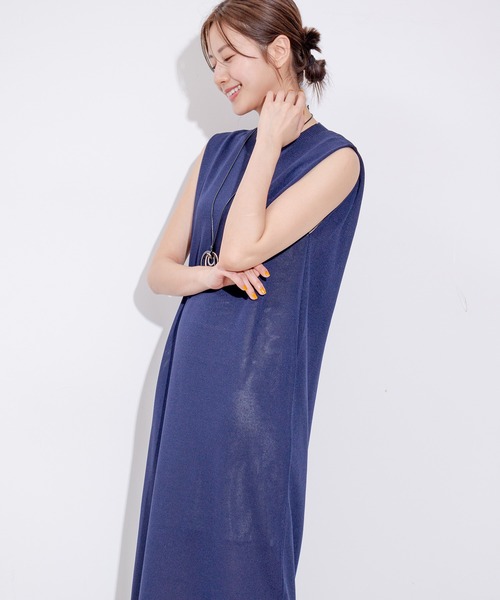 Jayro(ジャイロ)の「ニットワンピース(ワンピース・レディース・ブルー/ベージュ/ネイビー/ホワイト系その他・M)」の14枚目の写真