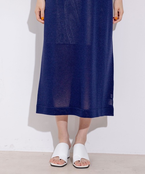 Jayro(ジャイロ)の「ニットワンピース(ワンピース・レディース・ブルー/ベージュ/ネイビー/ホワイト系その他・M)」の5枚目の写真