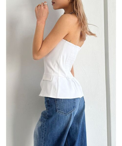 GYDA(ジェイダ)の「【WEB限定】【TINY低身長さん向け】フロントZIPペプラムブラウス(シャツ/ブラウス・レディース・オフホワイト/ブラック・FREE)」の20枚目の写真