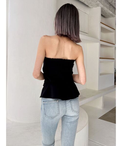 GYDA(ジェイダ)の「【WEB限定】【TINY低身長さん向け】フロントZIPペプラムブラウス(シャツ/ブラウス・レディース・オフホワイト/ブラック・FREE)」の13枚目の写真