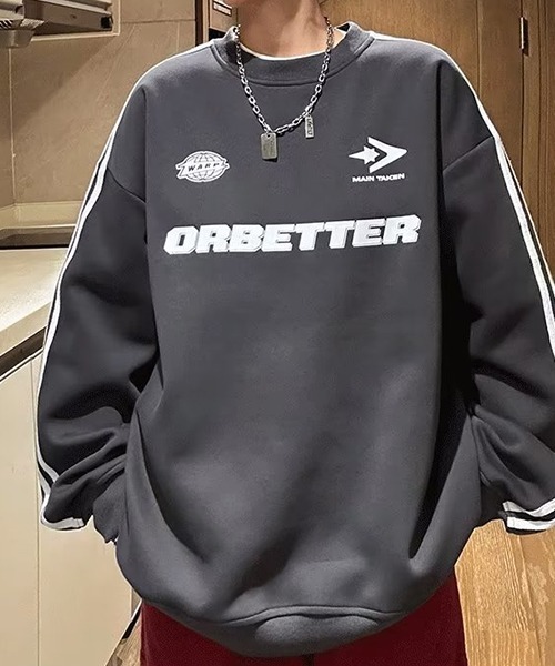 c.u.l（シーユーエル）の「ユニセックス スポーティーライン スウェット ゲームシャツ  サッカーシャツ 秋服 culw705（スウェット・レディース・ネイビー/ホワイト/グレー・FREE）」の21枚目の写真