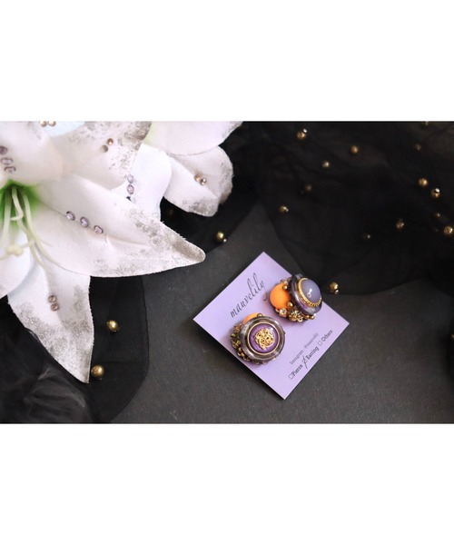 tone（トーン）の「【mauvelily】Jewel macaron(MA)（イヤリング・レディース・イエロー/オレンジ・FREE）」の11枚目の写真