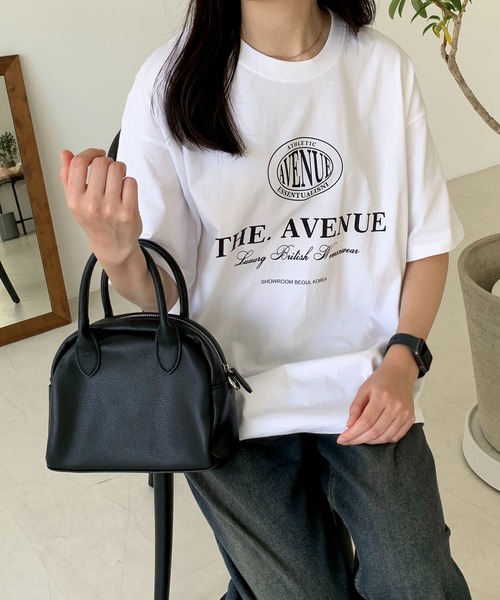 Teem Store(チームストア)の「フロントシンプルロゴオーバーサイズTシャツ ユニセックス(Tシャツ/カットソー・レディース・ホワイト/レッド/ブラック・S/M/L)」の12枚目の写真