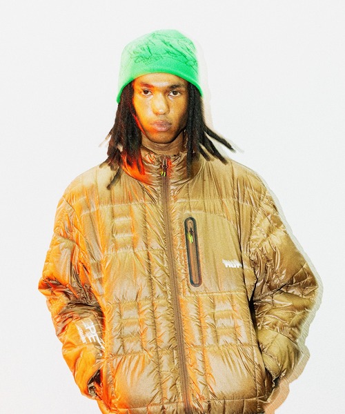 国内配送★HUF★OUTLINES SKULL ニットビーニー 3色 国内配送☆HUF☆OUTLINES SKULL ニットビーニー 3色 (HUF/ニット