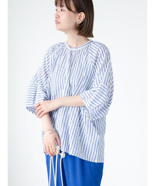 Lugnoncure（ルノンキュール）の「ランタンスリーブプルオーバーブラウス（シャツ/ブラウス・レディース・オフホワイト/レッド/ブラック・F）」の3枚目の写真