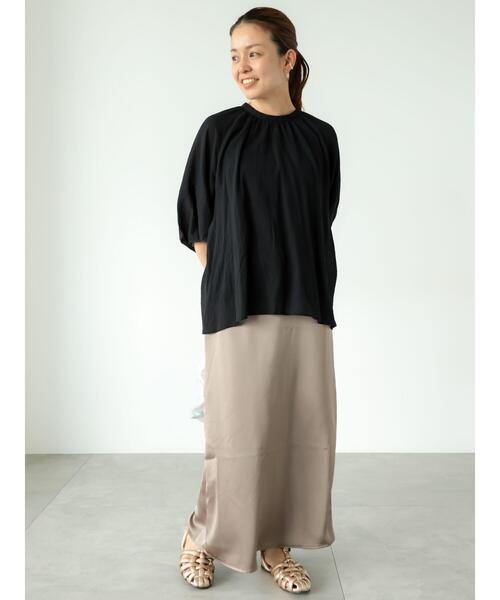 Lugnoncure（ルノンキュール）の「ランタンスリーブプルオーバーブラウス（シャツ/ブラウス・レディース・オフホワイト/レッド/ブラック・F）」の8枚目の写真