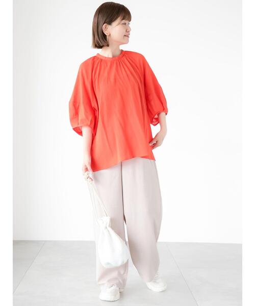 Lugnoncure（ルノンキュール）の「ランタンスリーブプルオーバーブラウス（シャツ/ブラウス・レディース・オフホワイト/レッド/ブラック・F）」の21枚目の写真