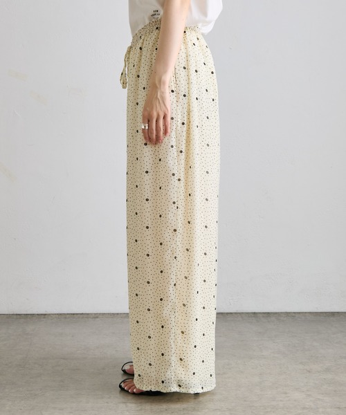 PUAL CE CIN（ピュアルセシン）の「ドットシフォンイージーパンツ（その他パンツ・レディース・ネイビー/アイボリー・FREE）」の19枚目の写真