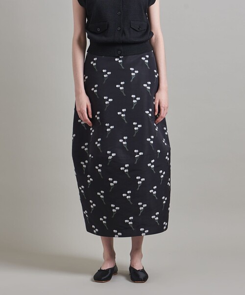 LOEFF ワタスゲ ジャガード コクーン スカート LOEFF（ロエフ）の「＜LOEFF＞ワタスゲ ジャカード コクーン