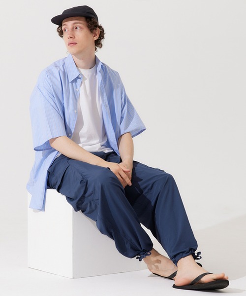 coca(coca)(コカ)の「撥水ライトワッシャーナイロンカーゴパンツ(カーゴパンツ・メンズ・ブラック/ネイビー・M/L/XL)」の8枚目の写真