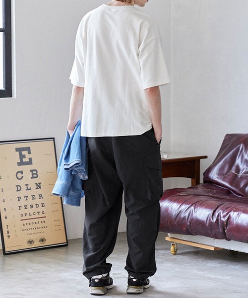coca(coca)(コカ)の「撥水ライトワッシャーナイロンカーゴパンツ(カーゴパンツ・メンズ・ブラック/ネイビー・M/L/XL)」の4枚目の写真