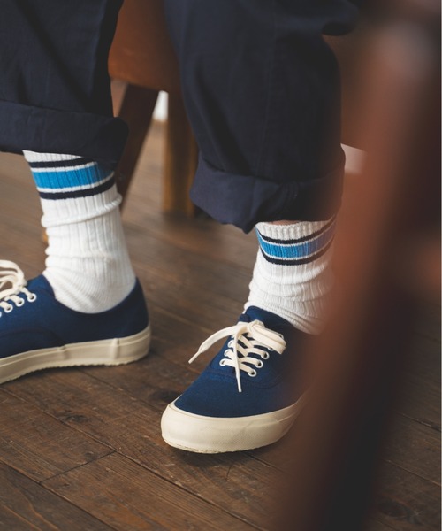 NAVY ROOTS(ネイビールーツ)の「NAVY ROOTS/ネイビールーツ/スクールボーダーSOX(ソックス/靴下・メンズ・グレー/レッド/その他18・F)」の3枚目の写真