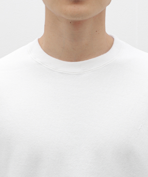 ATON（エイトン）の「ATON (エイトン) GARMENT DYED URAKE OVERSIZED SWEAT KKAGCW0101（スウェット・メンズ・ブラック/ホワイト・4/6）」の14枚目の写真