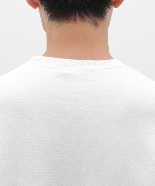 ATON（エイトン）の「ATON (エイトン) GARMENT DYED URAKE OVERSIZED SWEAT KKAGCW0101（スウェット・メンズ・ブラック/ホワイト・4/6）」の13枚目の写真