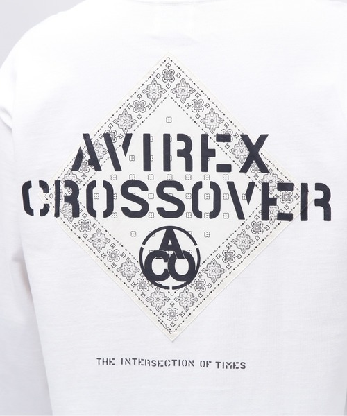 AVIREX(アヴィレックス)の「《CROSSOVER》BANDANA PATCH LONGSLEEVE T-SHIRT / バンダナ パッチ 長袖Tシャツ / AVIREX / アヴィレックス(Tシャツ/カットソー・メンズ・ホワイト/オリーブ/ブラック・XX-LARGE/X-LARGE/LARGE/MEDIUM)」の14枚目の写真