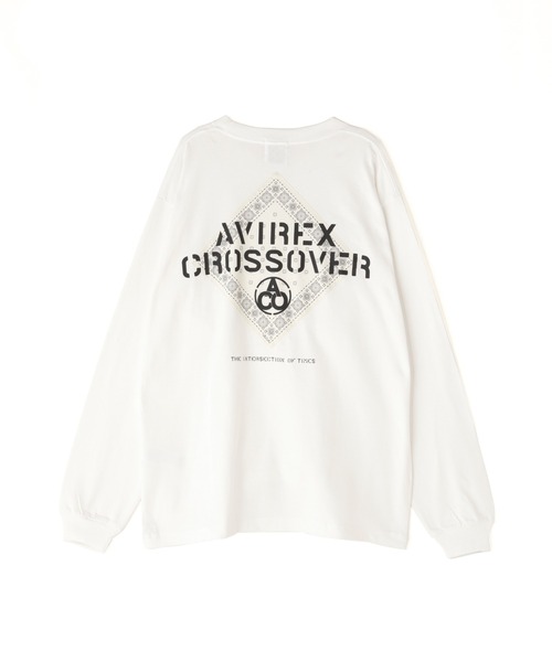 AVIREX(アヴィレックス)の「《CROSSOVER》BANDANA PATCH LONGSLEEVE T-SHIRT / バンダナ パッチ 長袖Tシャツ / AVIREX / アヴィレックス(Tシャツ/カットソー・メンズ・ホワイト/オリーブ/ブラック・XX-LARGE/X-LARGE/LARGE/MEDIUM)」の16枚目の写真