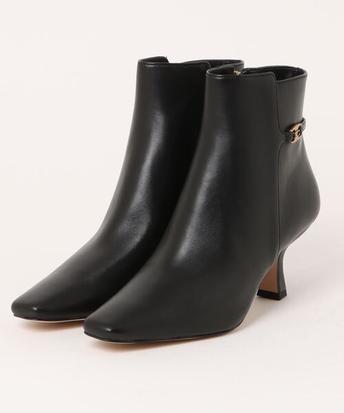COACH 黒レザー ブーティ COACH（コーチ）の「レベッカ ブーティ（ブーツ）」 - WEAR