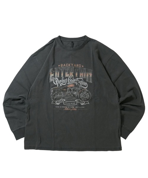 Starting Over（スターティングオーバー）の「Pigment hard wash long sleeve T-shirt/ピグメント ハードウォッシュ 長袖 Tシャツ/ロンT（Tシャツ/カットソー・メンズ・モカ/ブラウン系その他3/ブラック/ブラウン系その他/ブラック系その他2/ブラック系その他/ブラウン系その他2/ブラック系その他3・M/L/XL）」の3枚目の写真