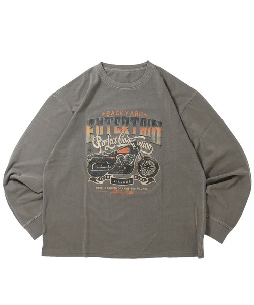 Starting Over（スターティングオーバー）の「Pigment hard wash long sleeve T-shirt/ピグメント ハードウォッシュ 長袖 Tシャツ/ロンT（Tシャツ/カットソー・メンズ・モカ/ブラウン系その他3/ブラック/ブラウン系その他/ブラック系その他2/ブラック系その他/ブラウン系その他2/ブラック系その他3・M/L/XL）」の6枚目の写真
