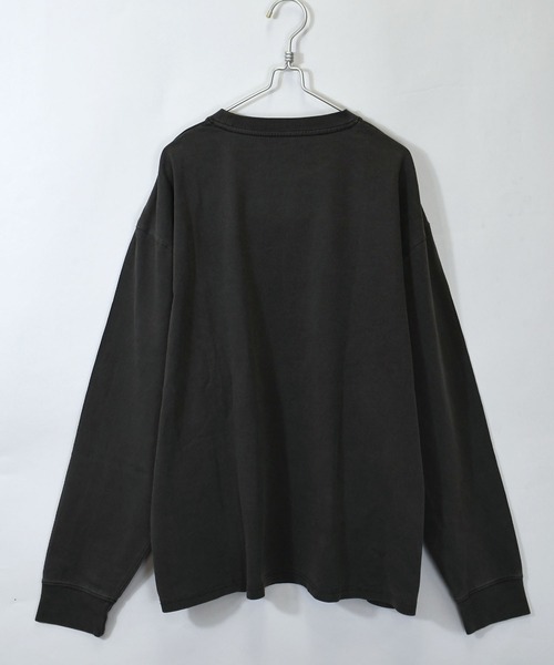 Starting Over（スターティングオーバー）の「Pigment hard wash long sleeve T-shirt/ピグメント ハードウォッシュ 長袖 Tシャツ/ロンT（Tシャツ/カットソー・メンズ・モカ/ブラウン系その他3/ブラック/ブラウン系その他/ブラック系その他2/ブラック系その他/ブラウン系その他2/ブラック系その他3・M/L/XL）」の13枚目の写真
