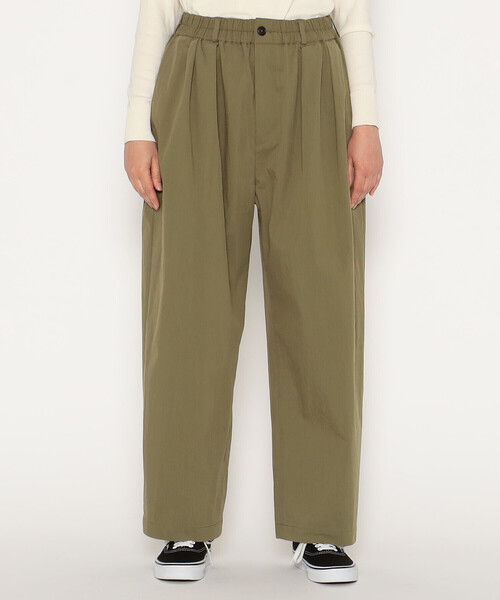 DANTON（ダントン）の「WOMEN'S C/N TWILL DOUBLE PLEATED EASY PANTS
