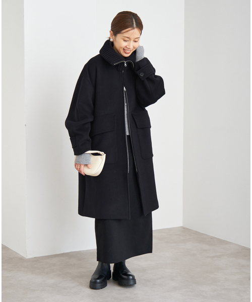 セール】ロイヤルジーロン ビーバー畦ニットカラーコート（その他  