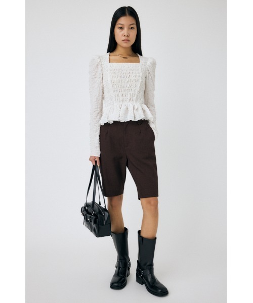 MOUSSY(マウジー)の「CREPE ブラウス(シャツ/ブラウス・レディース・ホワイト/ネイビー/ブラック・FREE)」の14枚目の写真