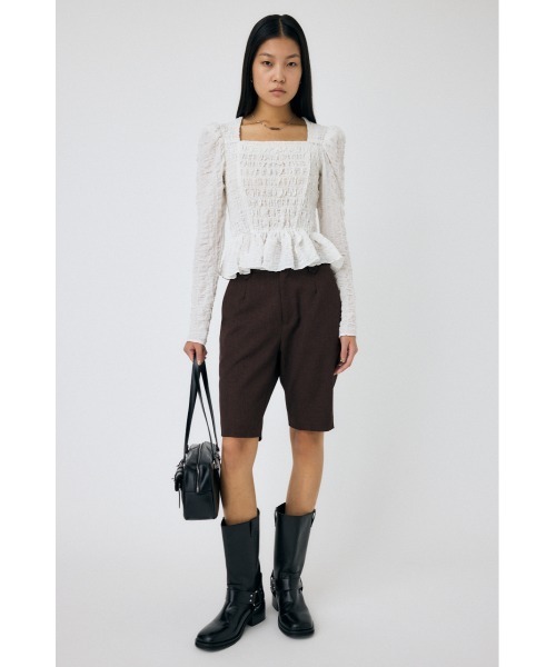 MOUSSY(マウジー)の「CREPE ブラウス(シャツ/ブラウス・レディース・ホワイト/ネイビー/ブラック・FREE)」の15枚目の写真