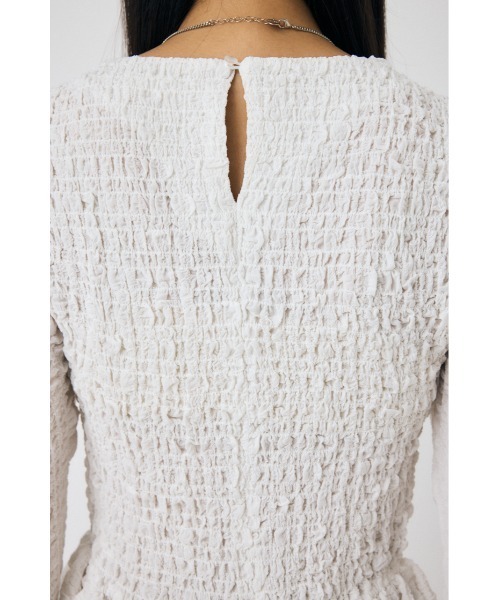 MOUSSY 新作 CRAPE LOOSE SHIRT ホワイト セール】CREPE ブラウス（シャツ/ブラウス）｜MOUSSY（マウジー）の