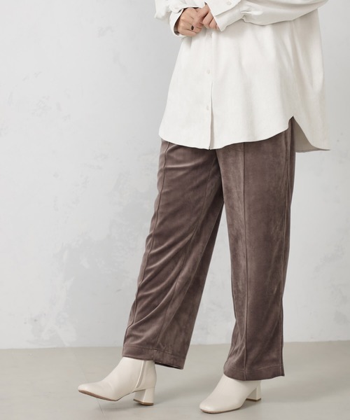 FOUND GOOD（ファウンドグッド）の「ベロアイージーパンツ（その他パンツ・レディース・アイボリー/ブラック/ブラウン系8/オレンジ系5/ブルー系5・L/M/S）」の10枚目の写真