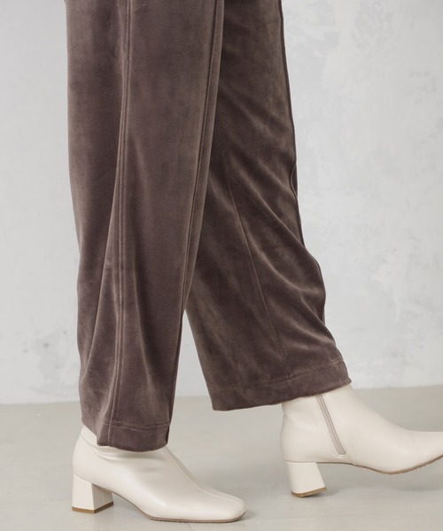 FOUND GOOD（ファウンドグッド）の「ベロアイージーパンツ（その他パンツ・レディース・アイボリー/ブラック/ブラウン系8/オレンジ系5/ブルー系5・L/M/S）」の12枚目の写真