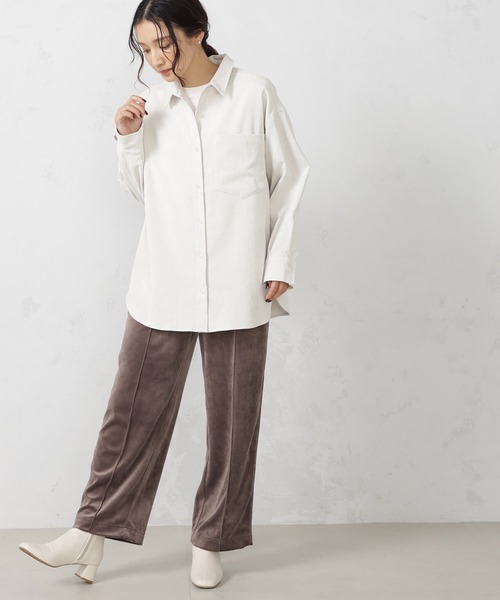 FOUND GOOD（ファウンドグッド）の「ベロアイージーパンツ（その他パンツ・レディース・アイボリー/ブラック/ブラウン系8/オレンジ系5/ブルー系5・L/M/S）」の13枚目の写真