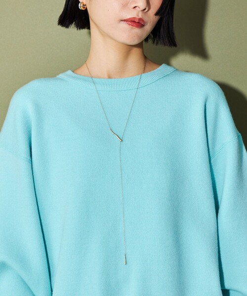 CITEN（シテン）の「＜CITEN＞ラインラリアット ネックレス（ネックレス・レディース・シルバー/ゴールド・FREE）」の3枚目の写真