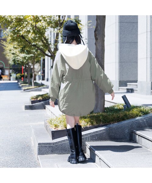 algy(アルジー)の「モンスターコート(ダウンジャケット/コート・キッズ・ブラック/アイボリー/カーキ・XX-SMALL/X-SMALL/SMALL/MEDIUM)」の5枚目の写真