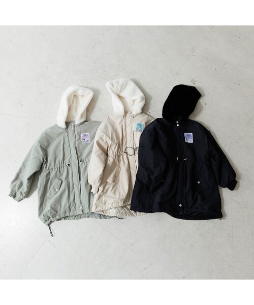 algy(アルジー)の「モンスターコート(ダウンジャケット/コート・キッズ・ブラック/アイボリー/カーキ・XX-SMALL/X-SMALL/SMALL/MEDIUM)」の6枚目の写真