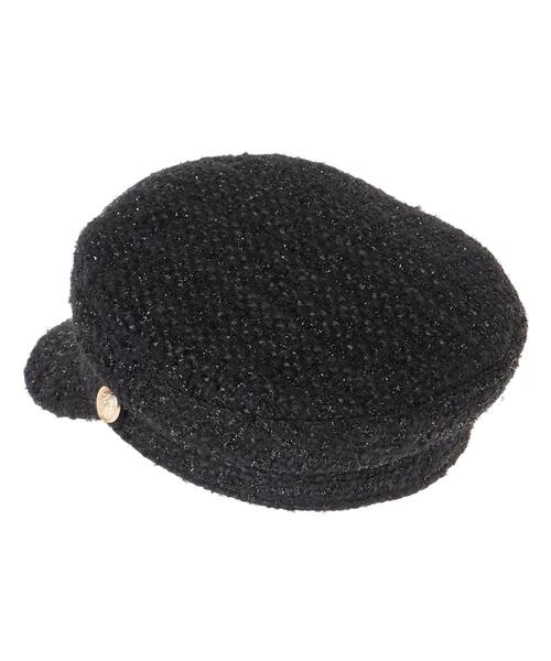 INGNI（イング）の「ツイードキャスケット（ハット・レディース・ブラック/アイボリー・ONE SIZE）」の7枚目の写真